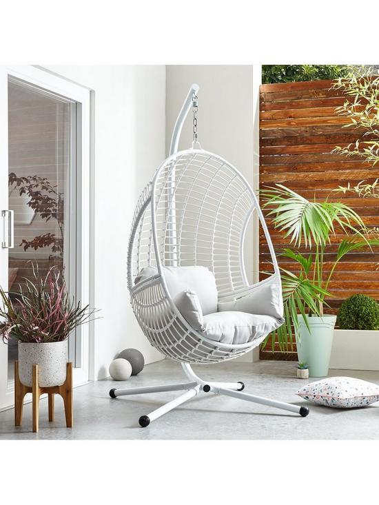 front image of very-home-portofino-hanging-egg-chair