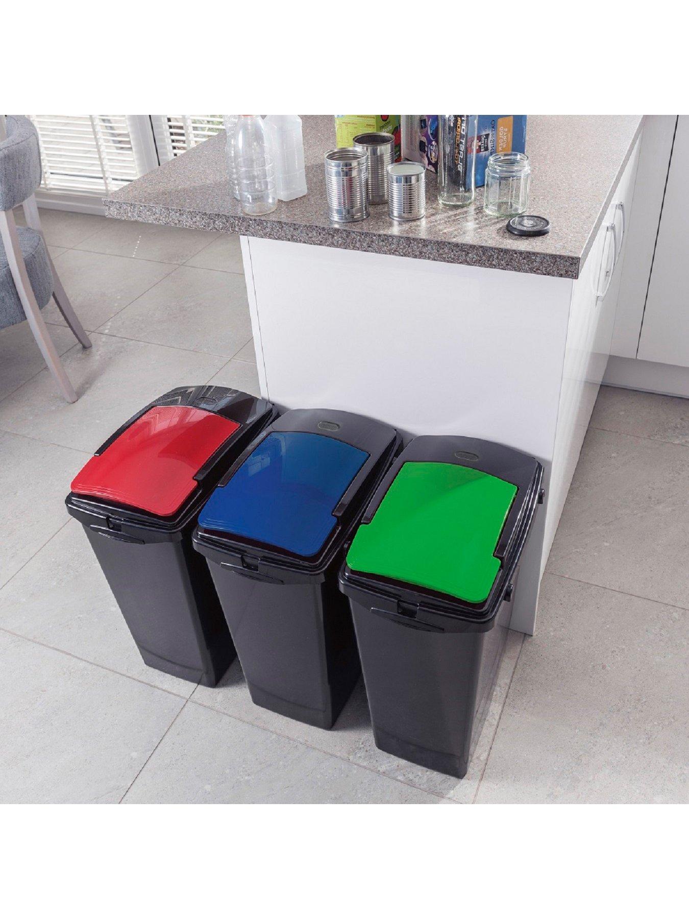 Addis Set of Three 40Litre Recycling Utility Bins