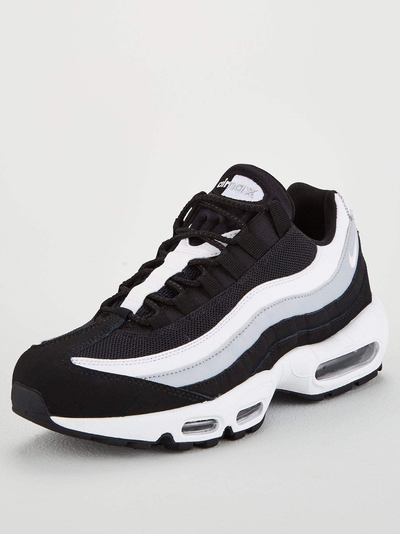 nike air max 95 black white grey