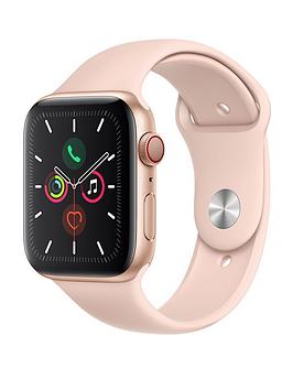 Apple   Watch Series 5 (Gps + Cellular), 44Mm Gold Aluminium Case With Pink Sand Sport Band