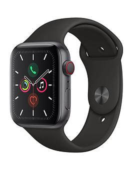 Apple   Watch Series 5 (Gps + Cellular), 44Mm Space Grey Aluminium Case With Black Sport Band