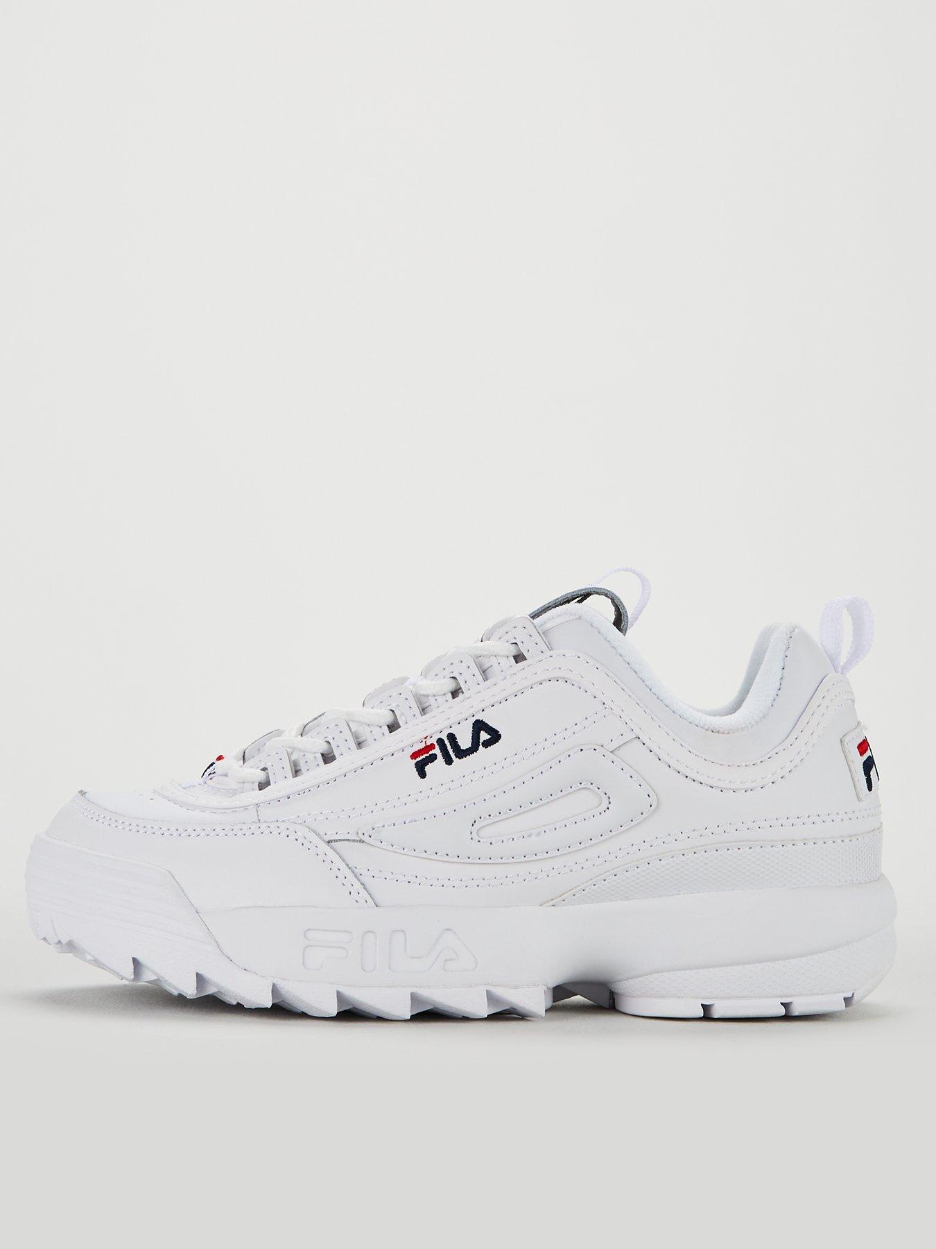 fila silver disruptor ii trainers junior