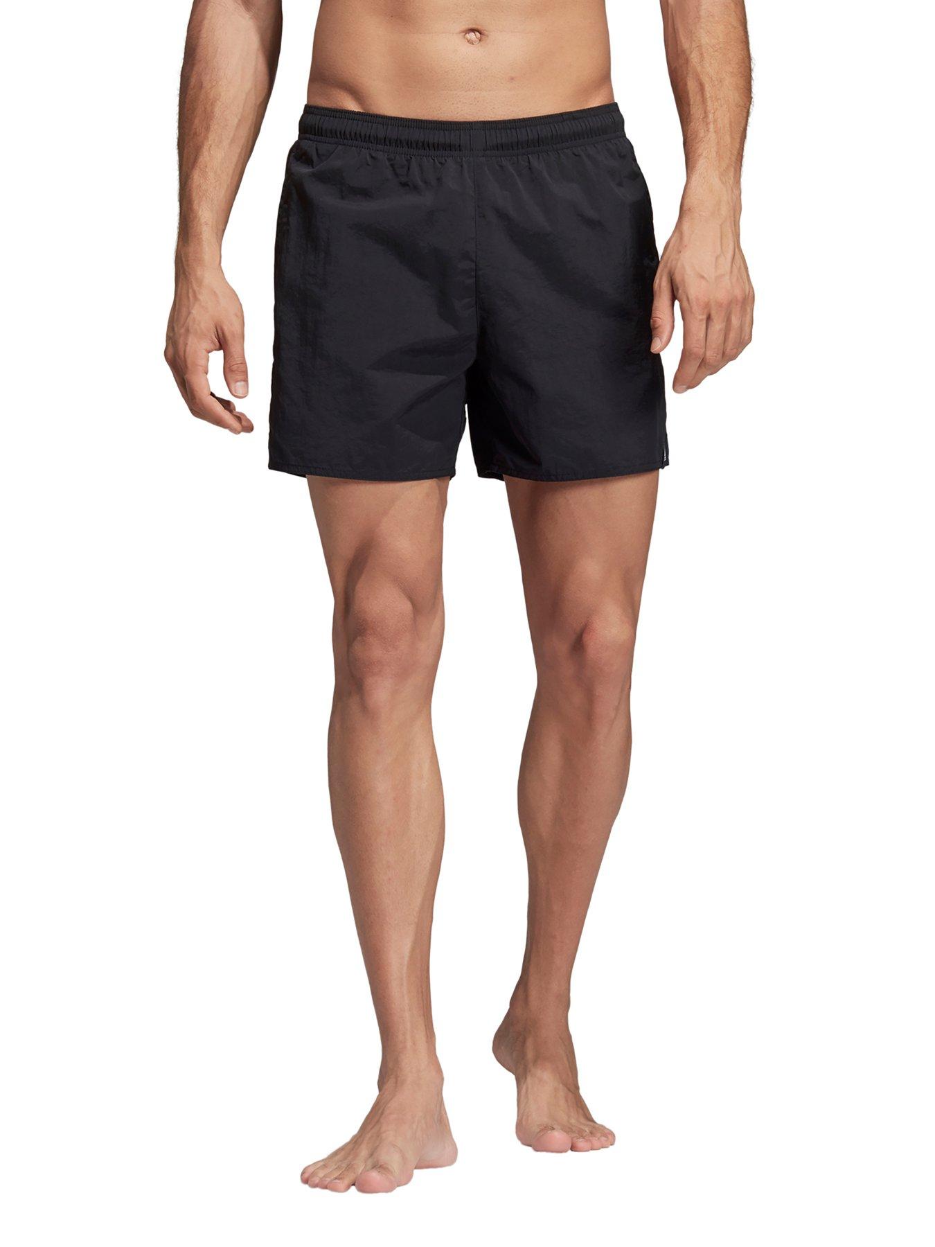 adidas solid swim shorts