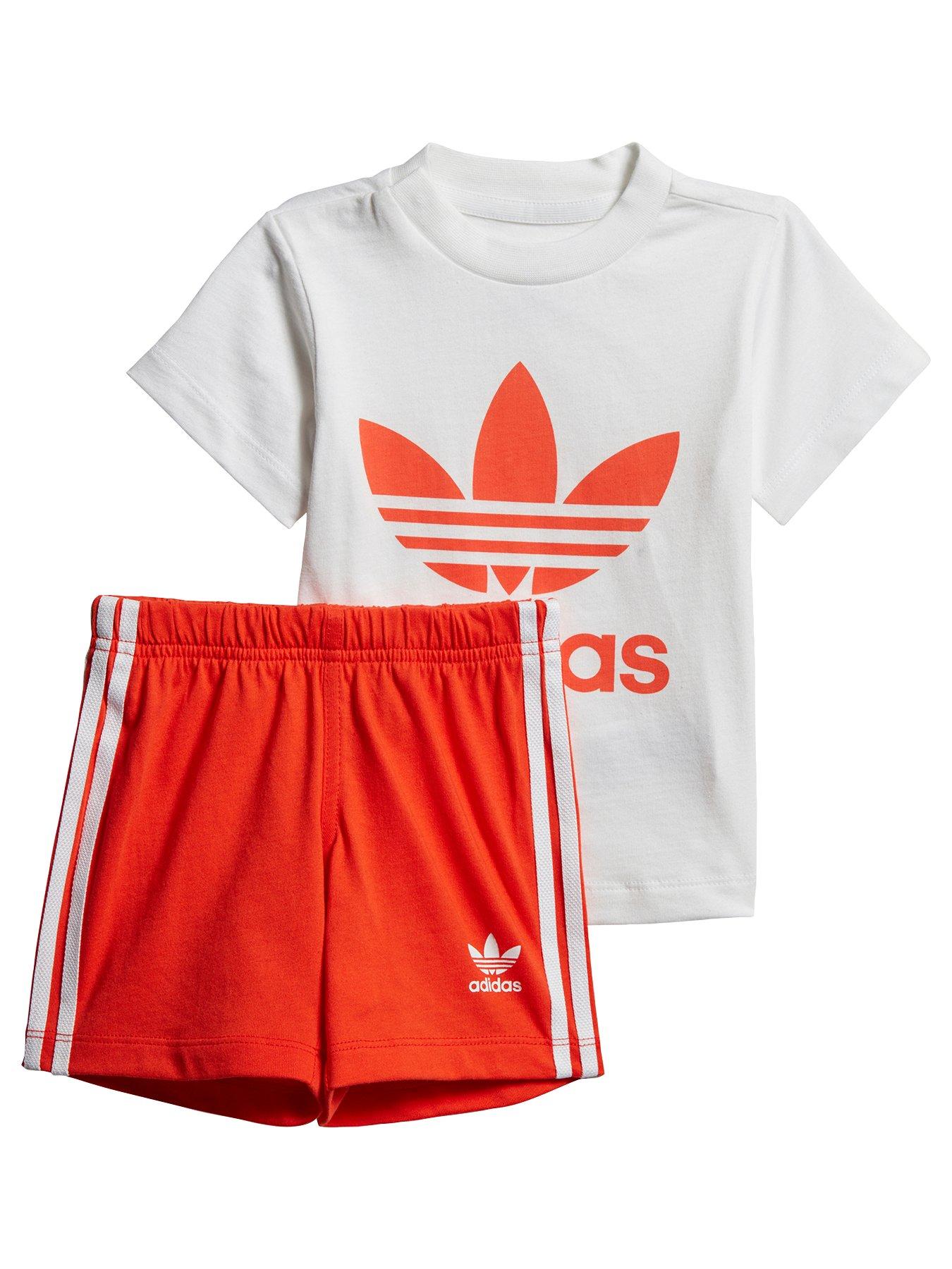 adidas short tee set