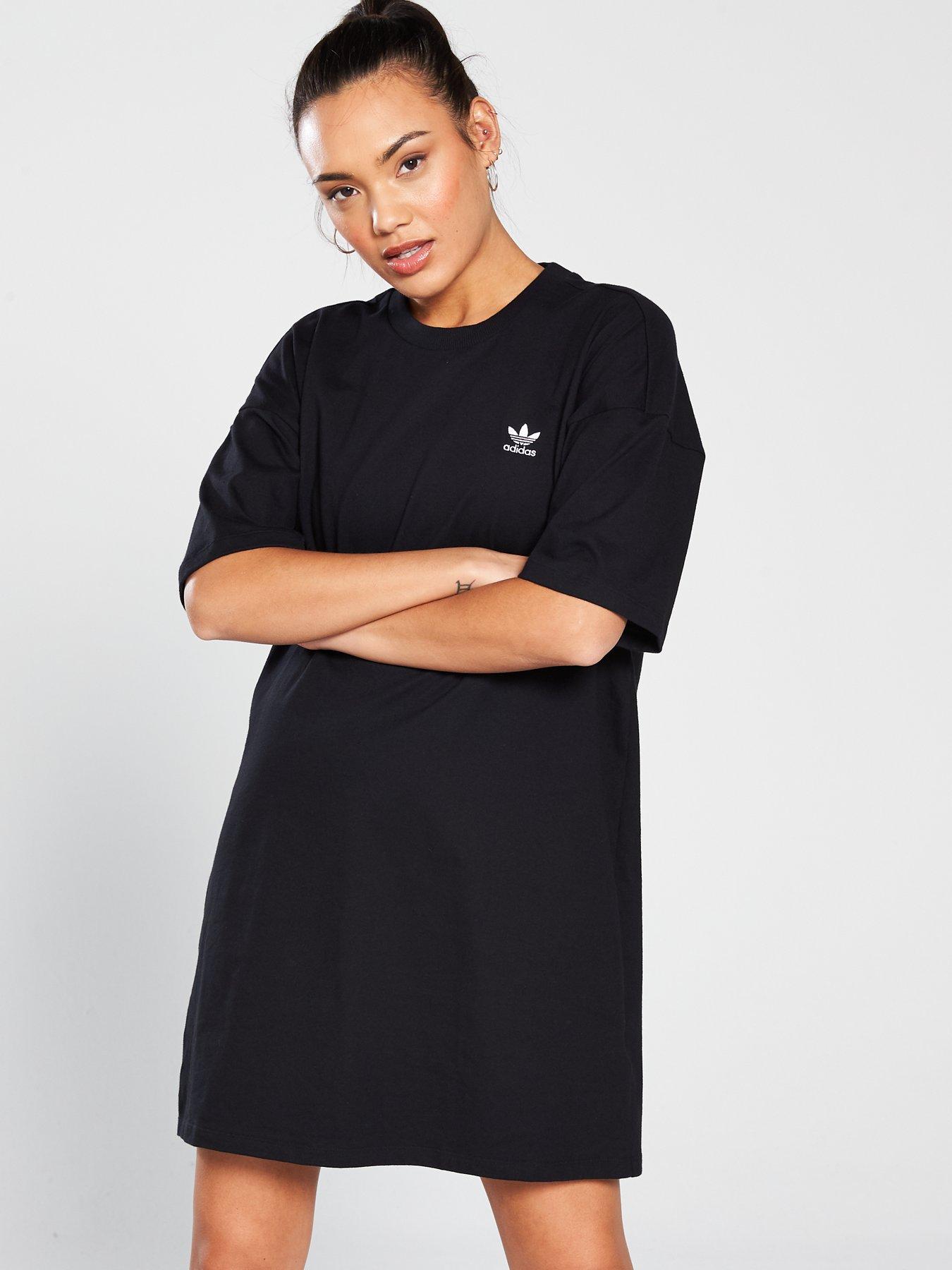 adidas black t shirt dress