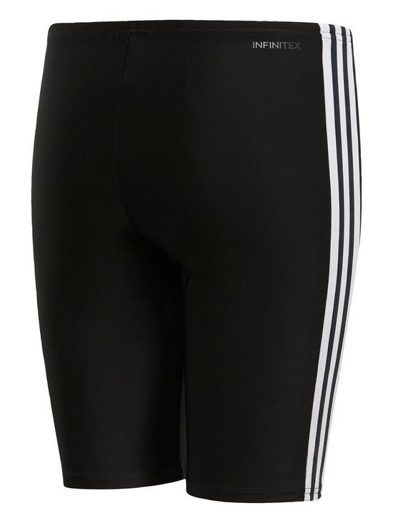 back image of adidas-boys-fit-jam-swim-shorts-black