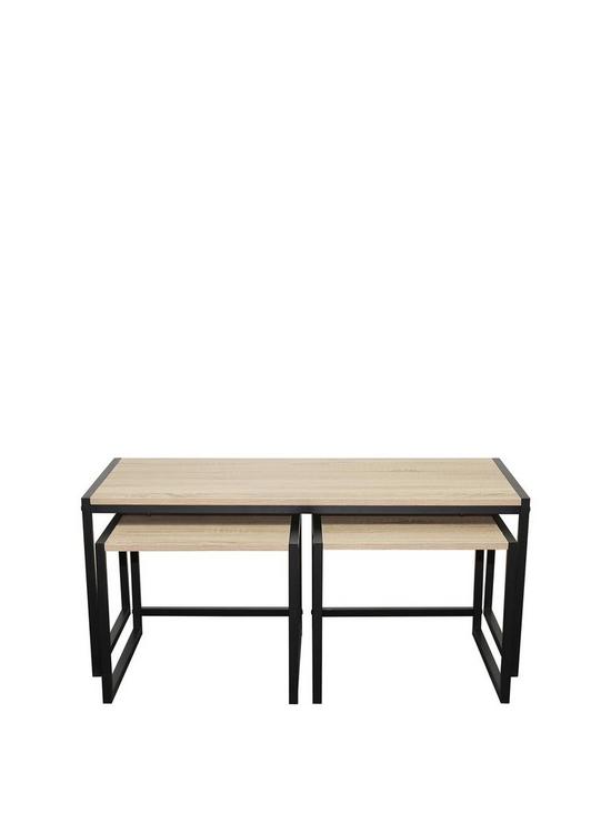front image of telford-industrial-nested-coffee-table
