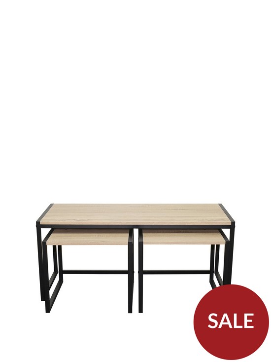 front image of telford-industrial-nested-coffee-table