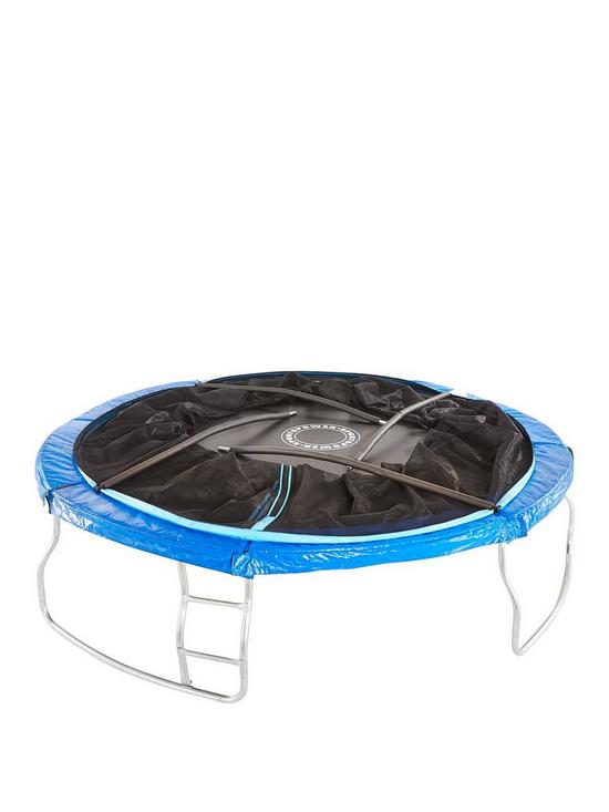 stillFront image of sportspower-12ft-trampoline-with-easi-store-folding-enclosure-amp-flip-pad