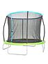  image of sportspower-8ft-trampoline-with-easi-store-folding-enclosure-amp-flip-pad