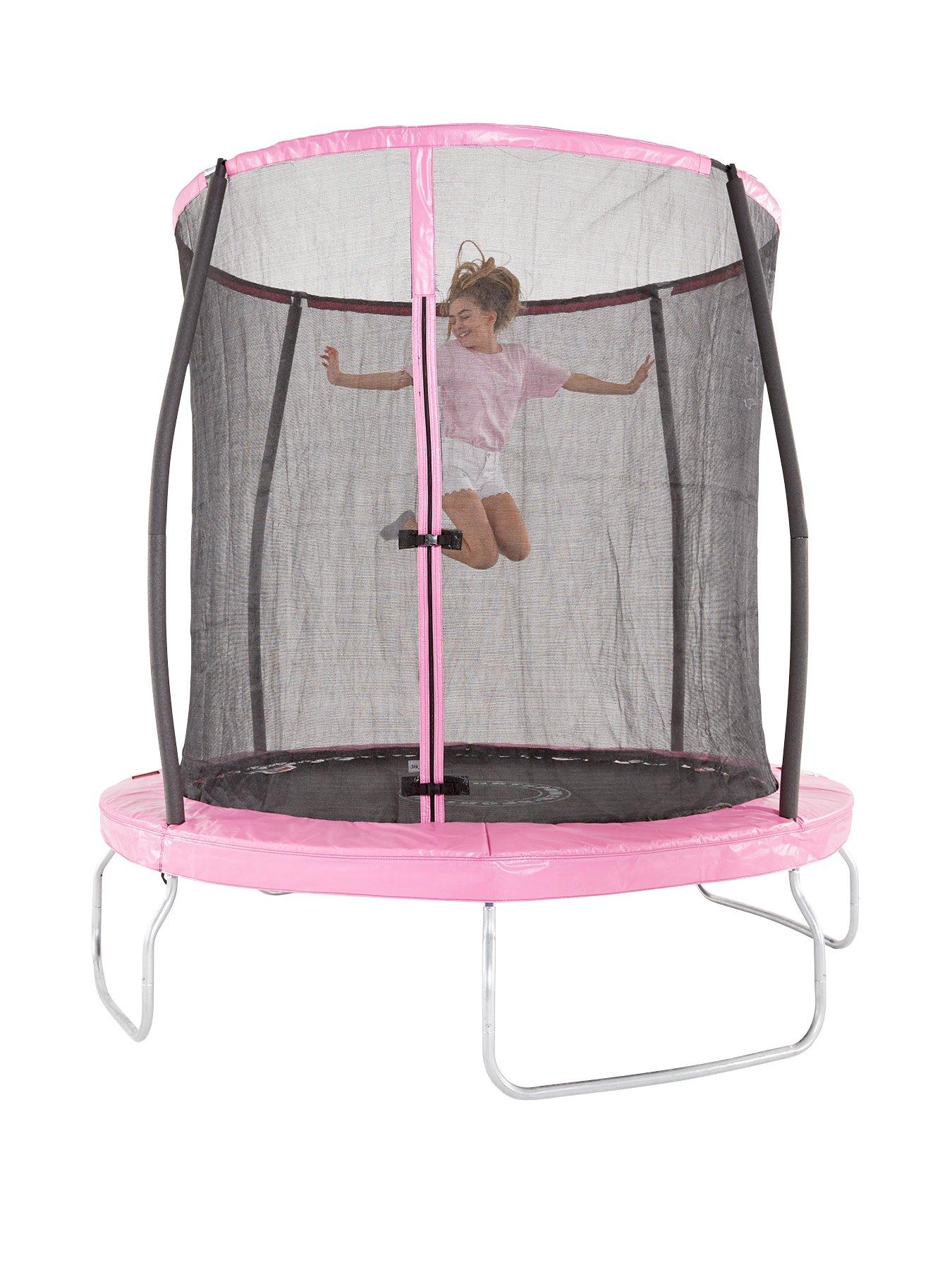 Indoor or Outdoor Trampoline for Kids-Colorful… BSPORTY 4.5 FT Trampoline with Safety Enclosure 