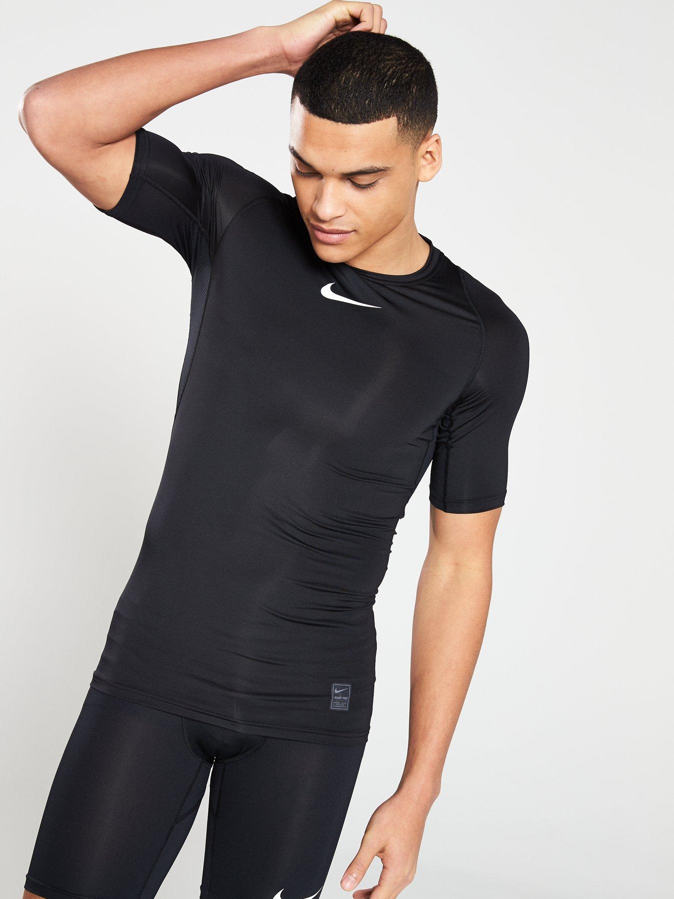 nike pro compression short sleeve top