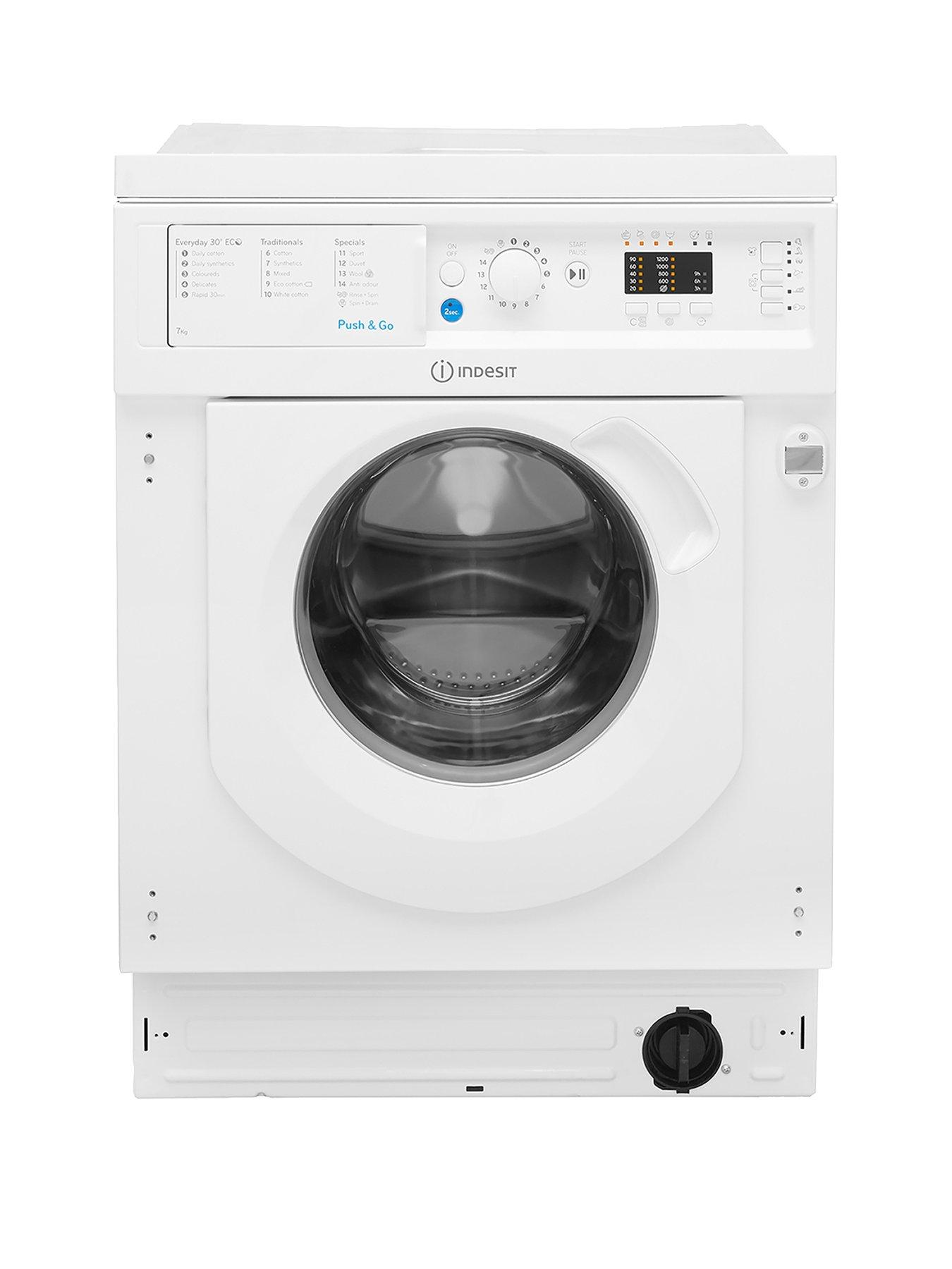 Image 1 of 7 of Indesit BIWMIL71252 7kg Load, 1200 Spin Washing Machine - White