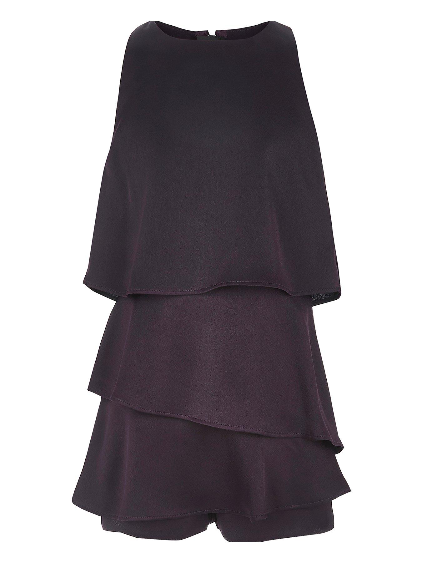 purple playsuit river island