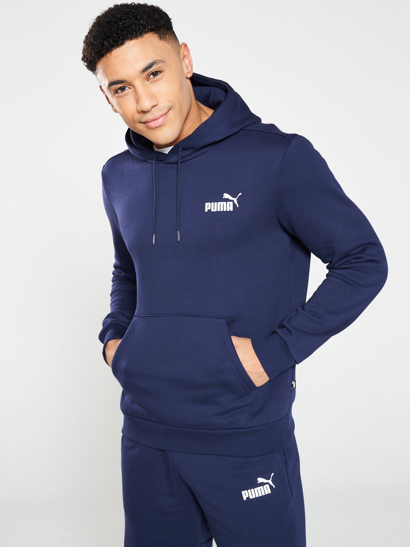 Image 1 of 4 of Puma Essential Overhead Hoodie&nbsp;- Peacoat&nbsp;