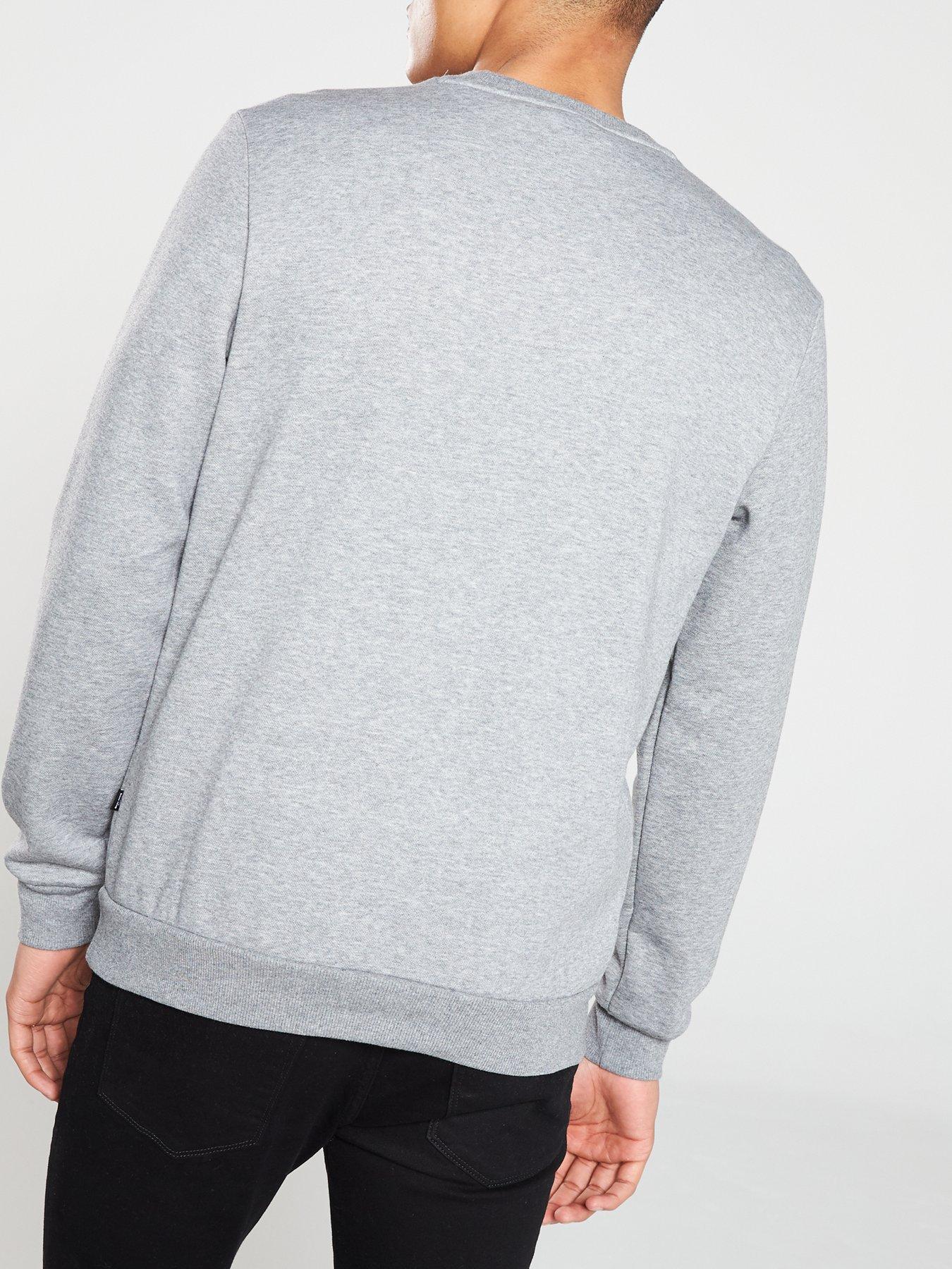 stillFront image of puma-ess-small-logo-crew-fleece-grey