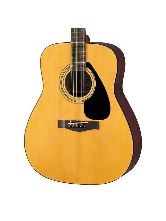 stillFront image of stagg-yamaha-f310-natural-acoustic-guitar-with-bag-strings-strap-and-online-lessons