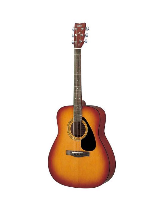 front image of yamaha-f310-tobacco-sunburst-acoustic-guitar-with-bag-strings-strap-and-online-lessons