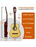  image of 3rd-avenue-12-size-kids-classical-guitar-beginner-bundle-6-months-free-lessons-natural
