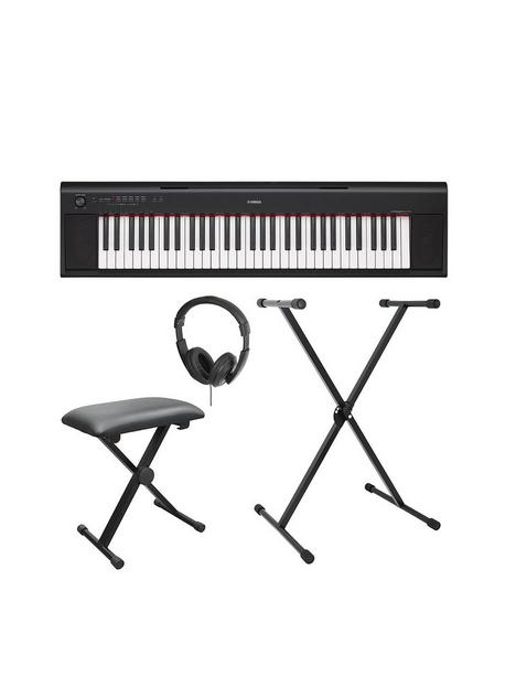 yamaha-piaggero-np12-electronic-keyboard-with-stand-bench-headphones-and-online-lessons