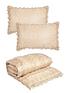  image of patience-bedspread-throw-and-pillow-shams-gold