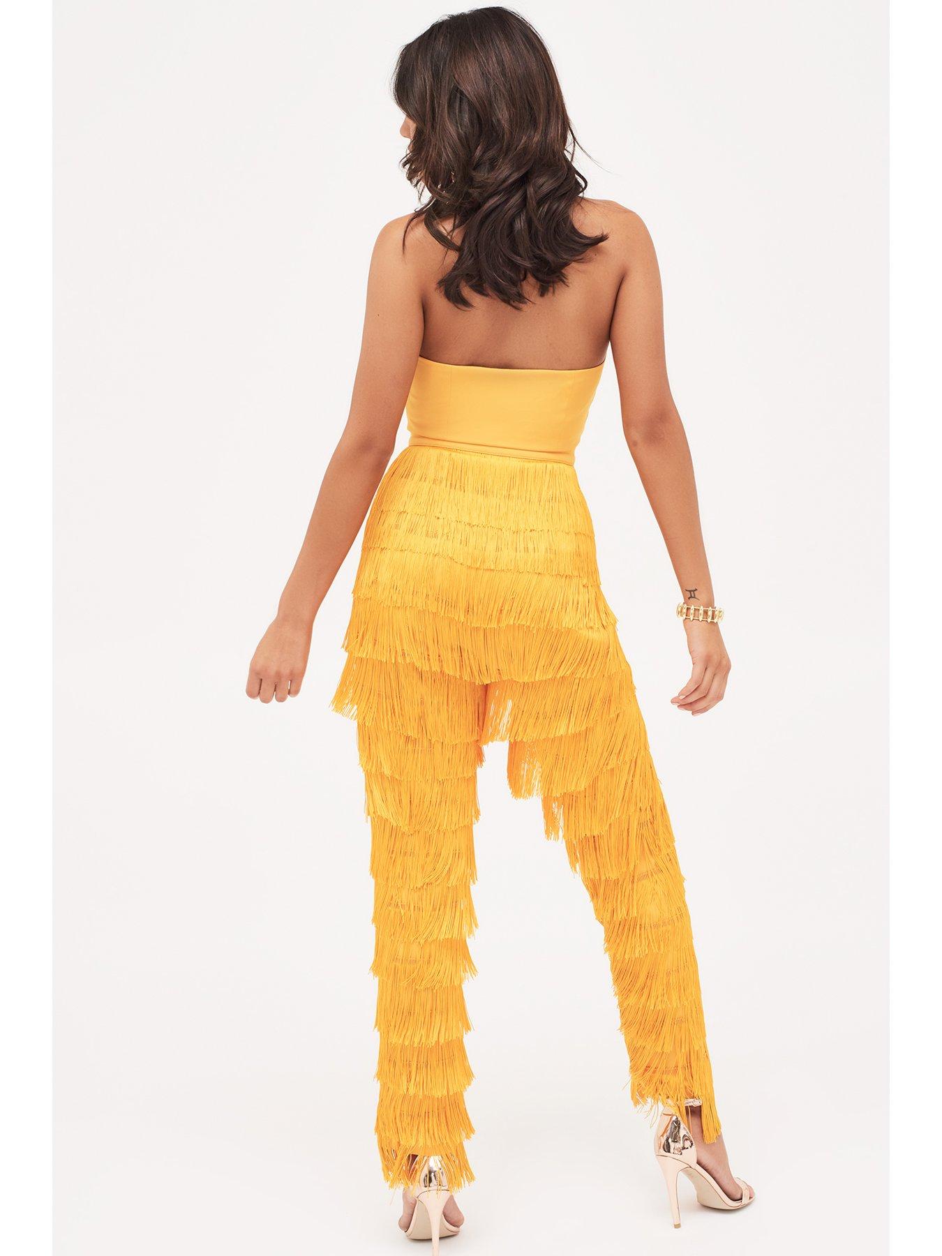 lavish alice orange jumpsuit