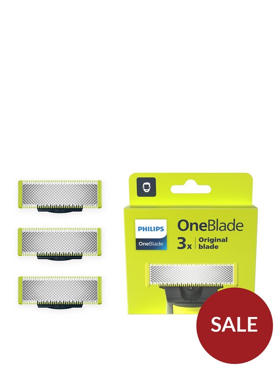 front image of philips-oneblade-replacement-blade-pack-of-3-qp23050