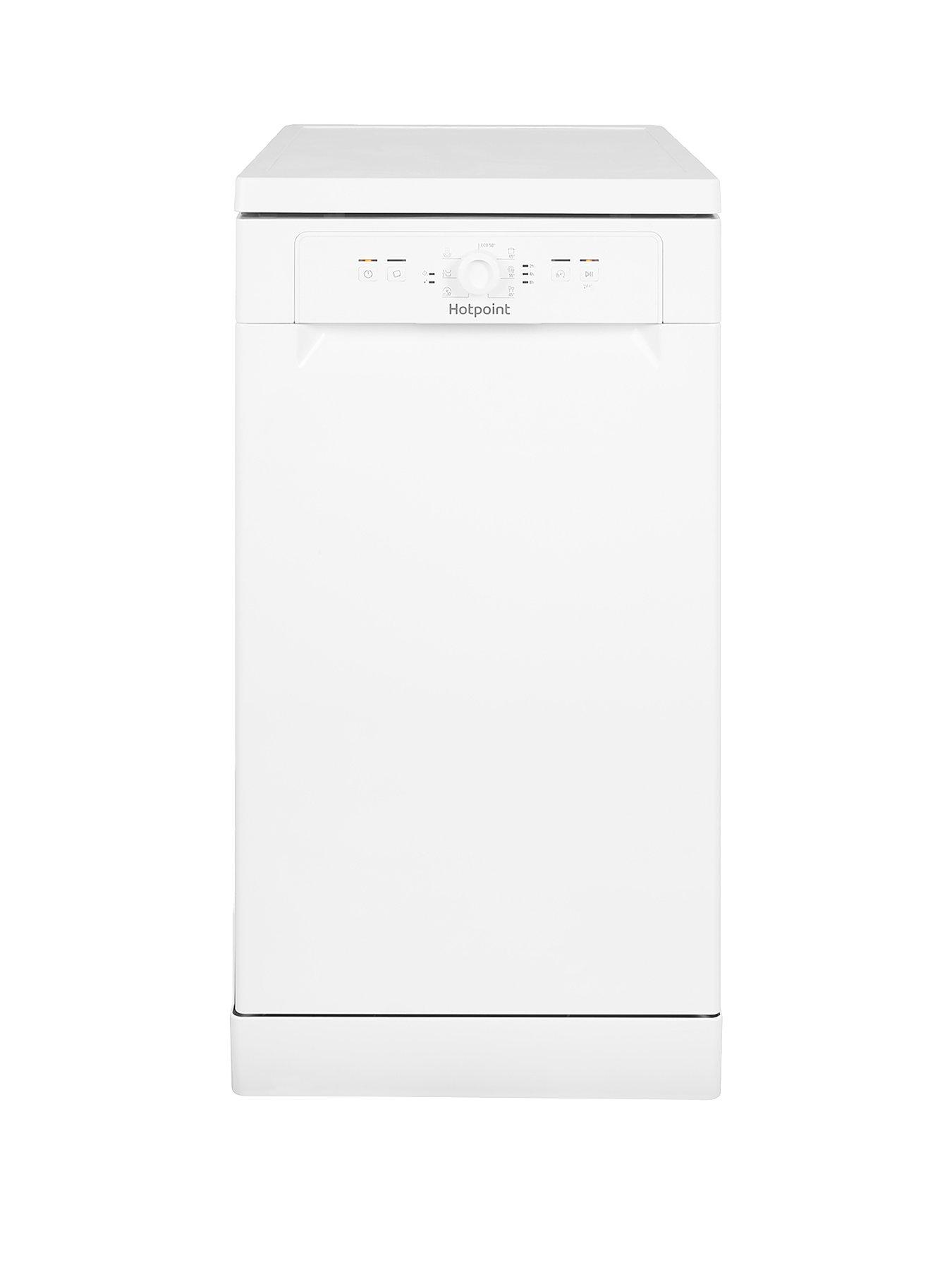 hotpoint-hsfe1b19ukn-10-place-slimline-dishwasher-with-quick-wash-white