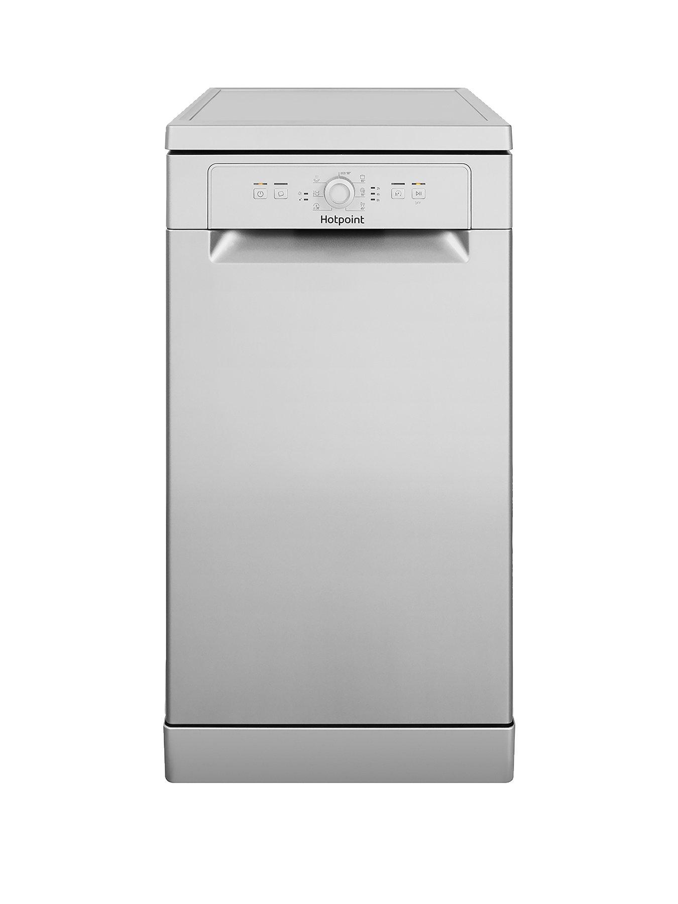 hotpoint slimline dishwasher silver