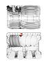 image of hotpoint-hsfe1b19sukn-10-place-slimline-dishwasher-with-quick-wash-silver