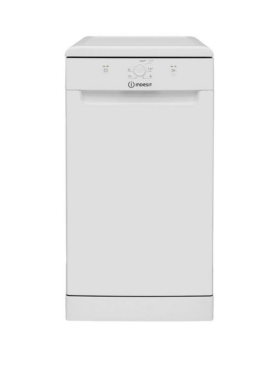 front image of indesit-dsfe1b10ukn-10-place-slimline-dishwasher-with-quick-wash-white