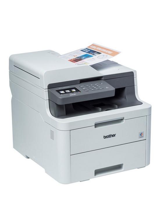 stillFront image of brother-dcp-l3550cdw-a4-colour-wireless-led-3-in-1-printer