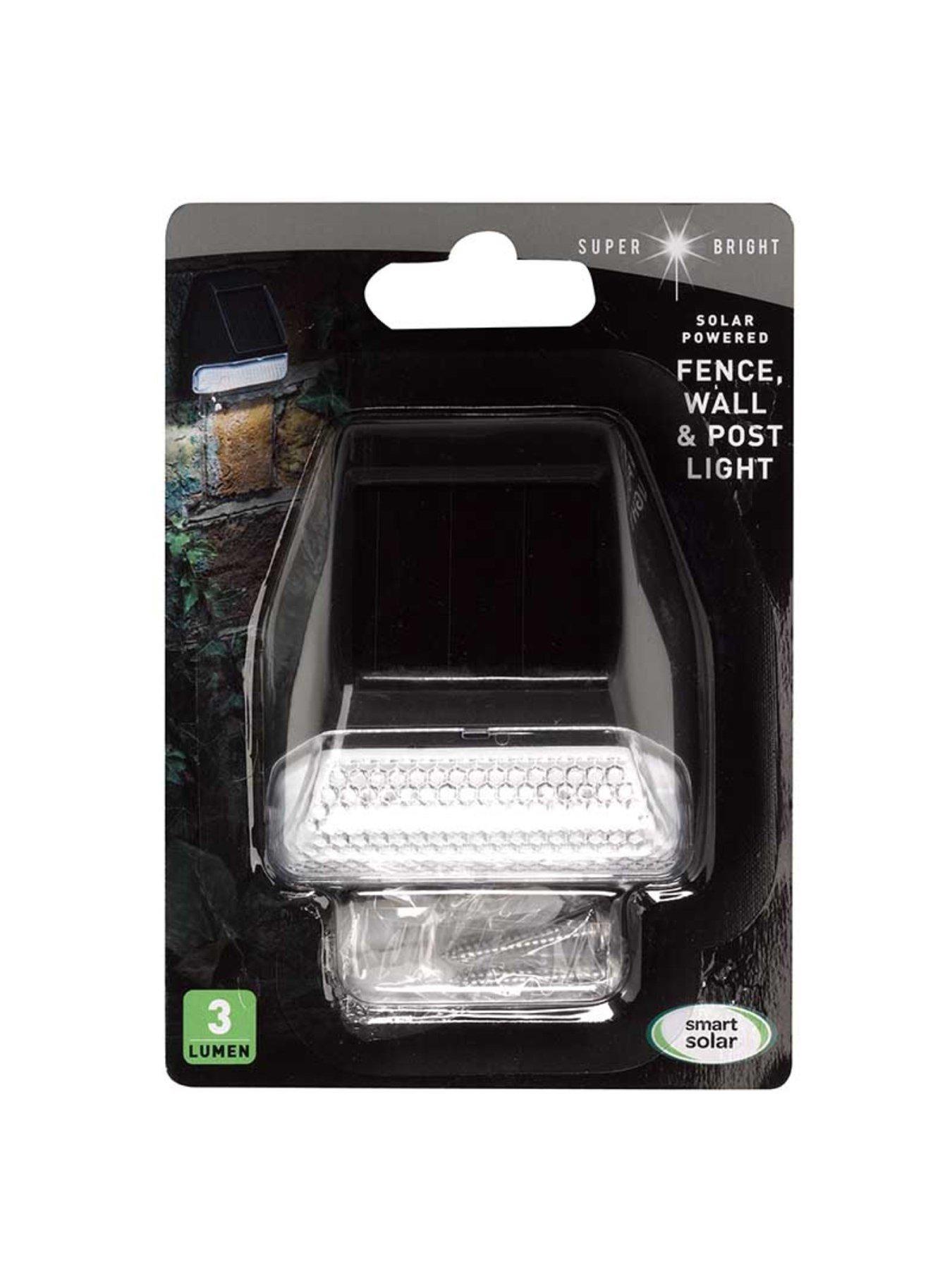 Image 3 of 3 of Smart Solar Fence Wall and Post Light (4 Pack)
