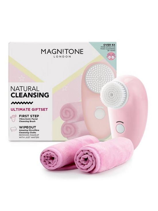 front image of magnitone-natural-cleansing-gift-pack-first-step-and-wipeoutnbsp