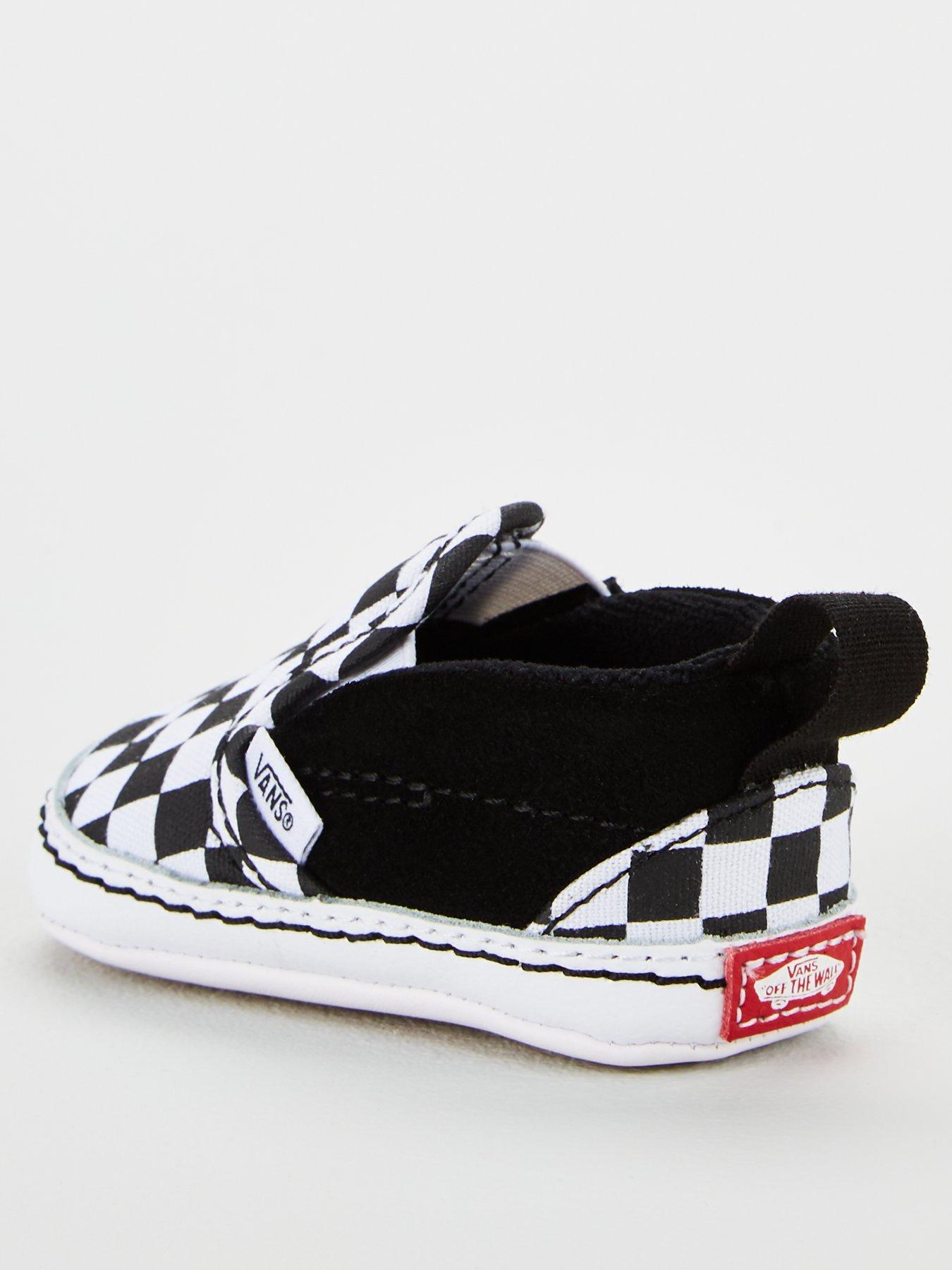 stillFront image of vans-slip-on-checkerboard-velcro-crib
