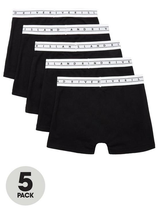 front image of river-island-boysnbspri-boxers-multipack-black