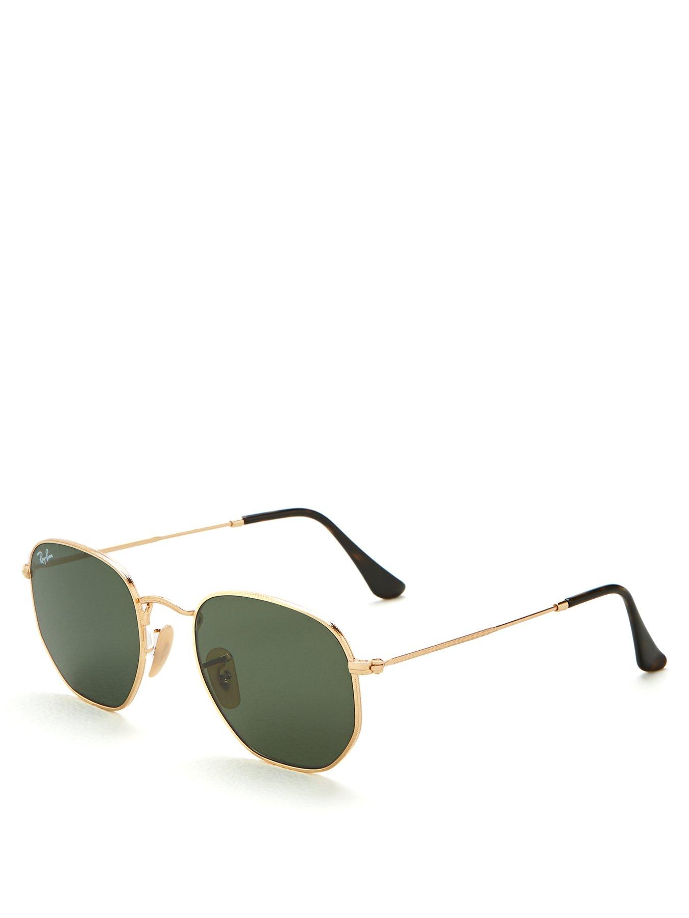 Image 1 of 4 of Ray-Ban Hexagonal Sunglasses - Gold
