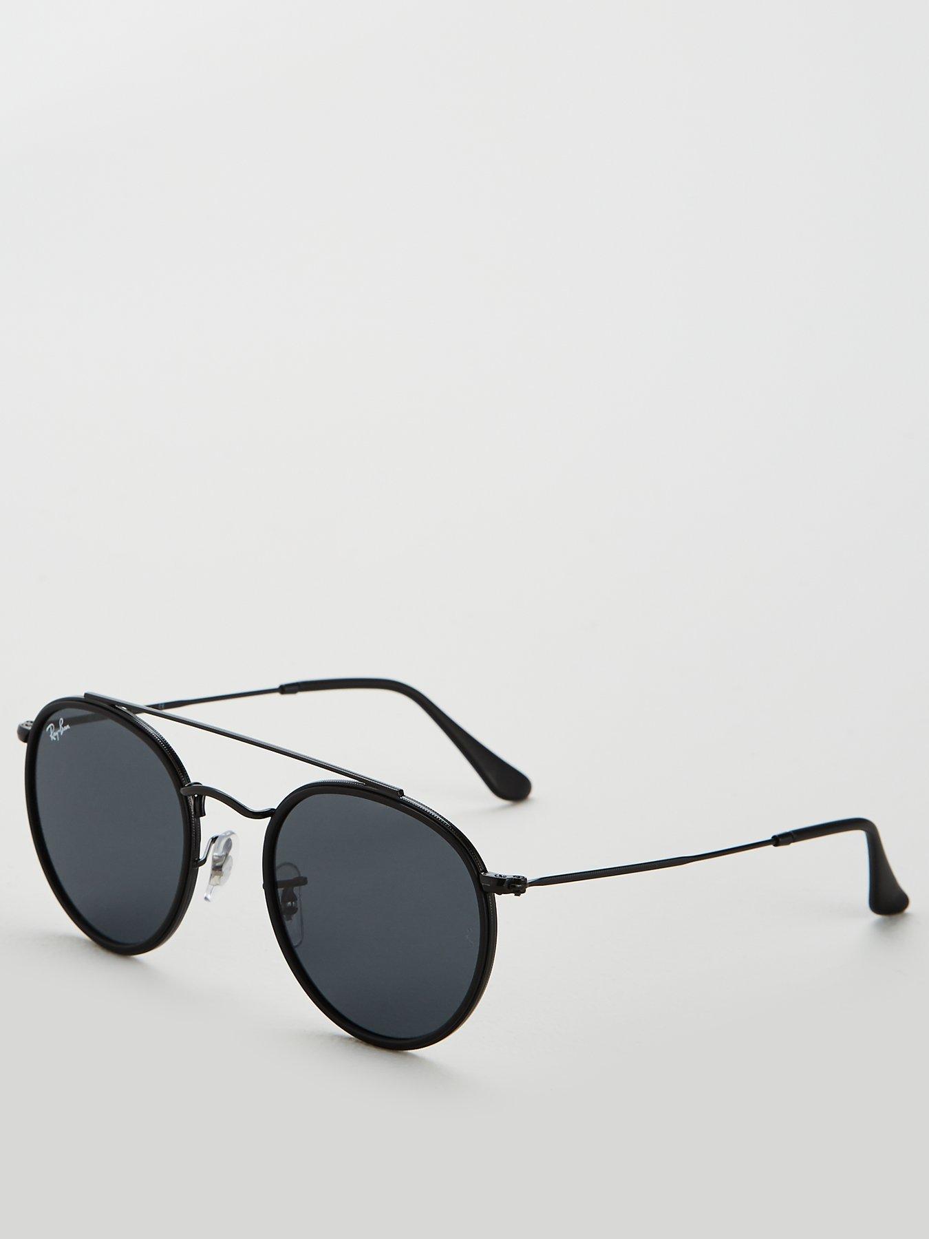 Ray Ban Round Sunglasses Black Littlewoods Com