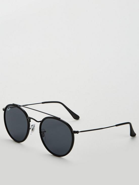 stillFront image of ray-ban-round-sunglasses-black