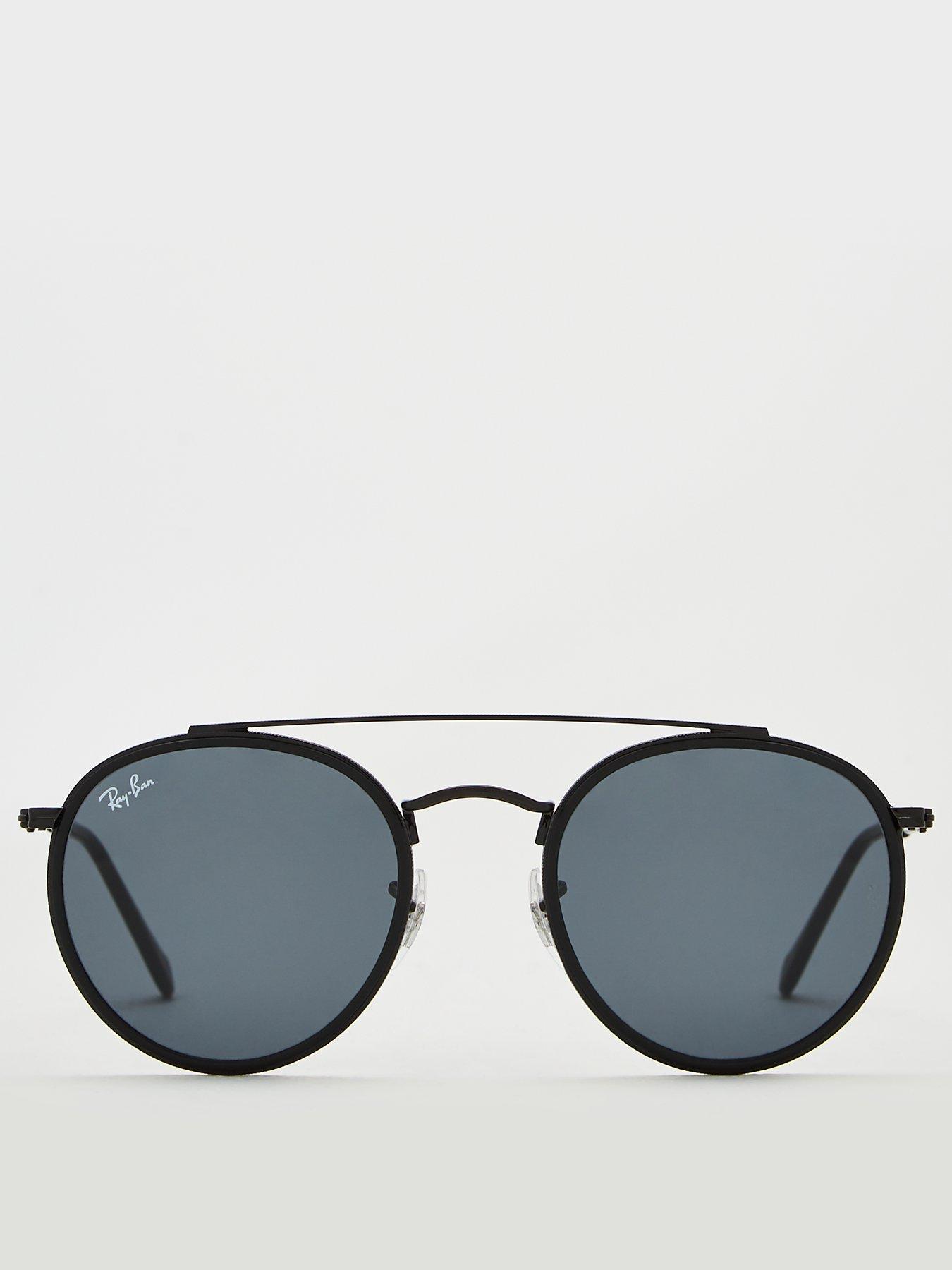 Ray Ban Round Sunglasses Black Littlewoods Com