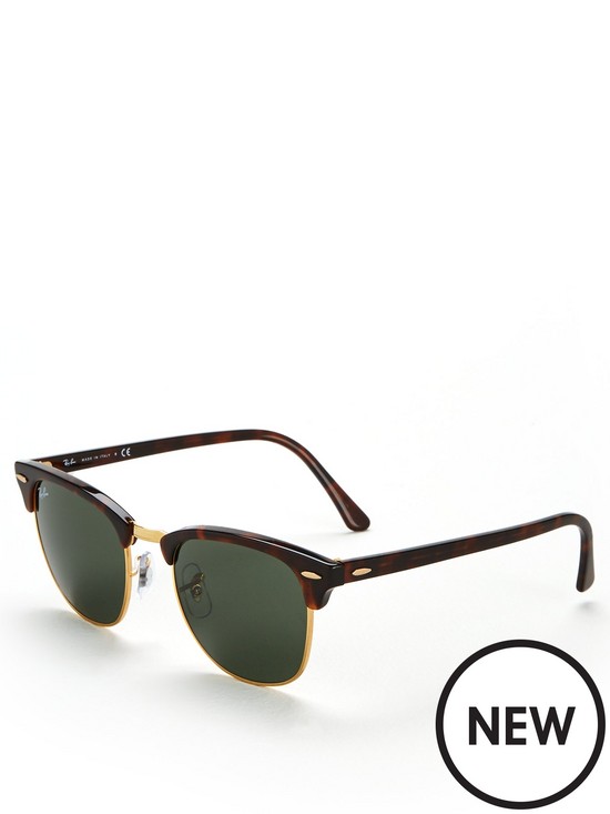 stillFront image of ray-ban-clubmaster-sunglasses-tortoise