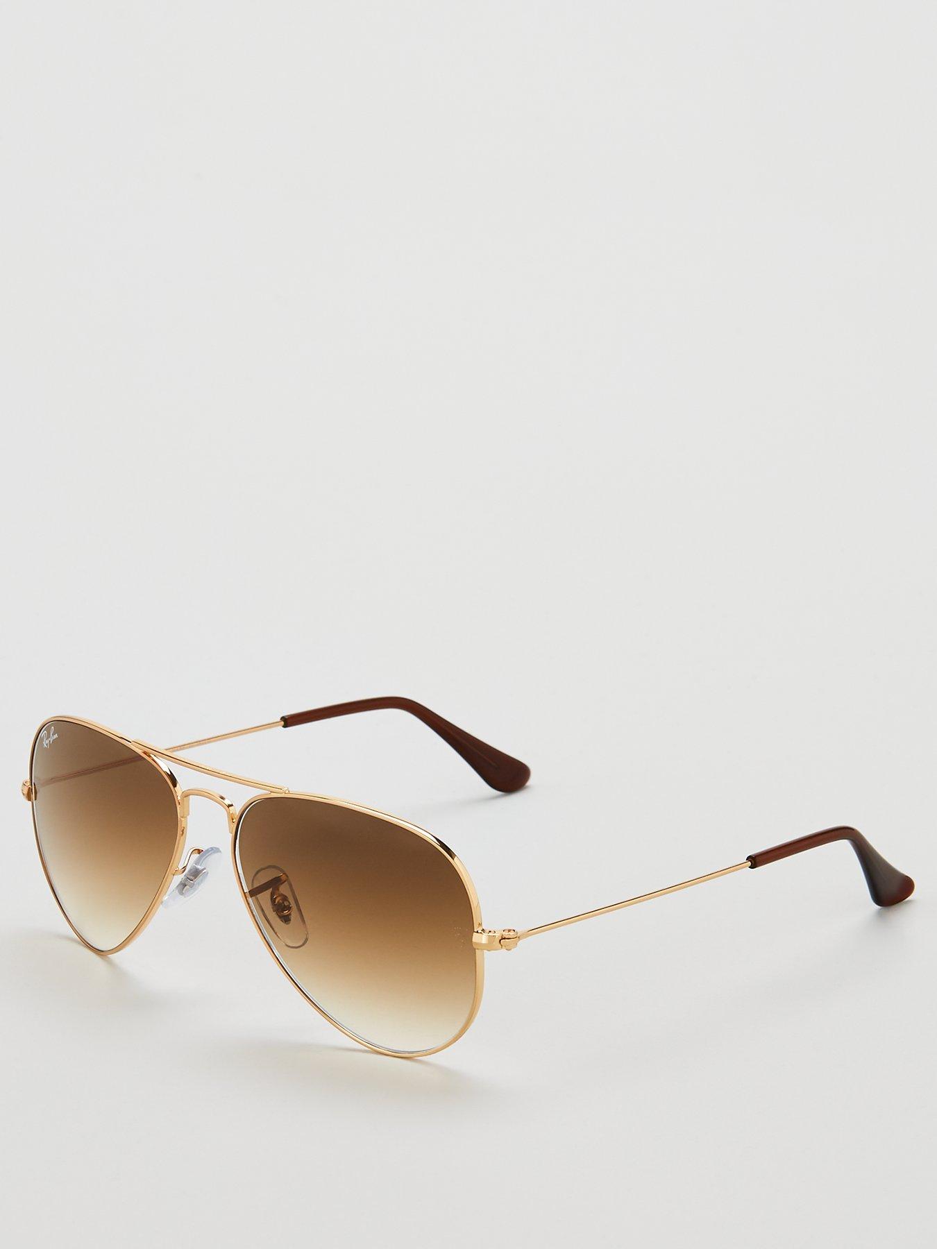 undefined Aviator Sunglasses - Gold