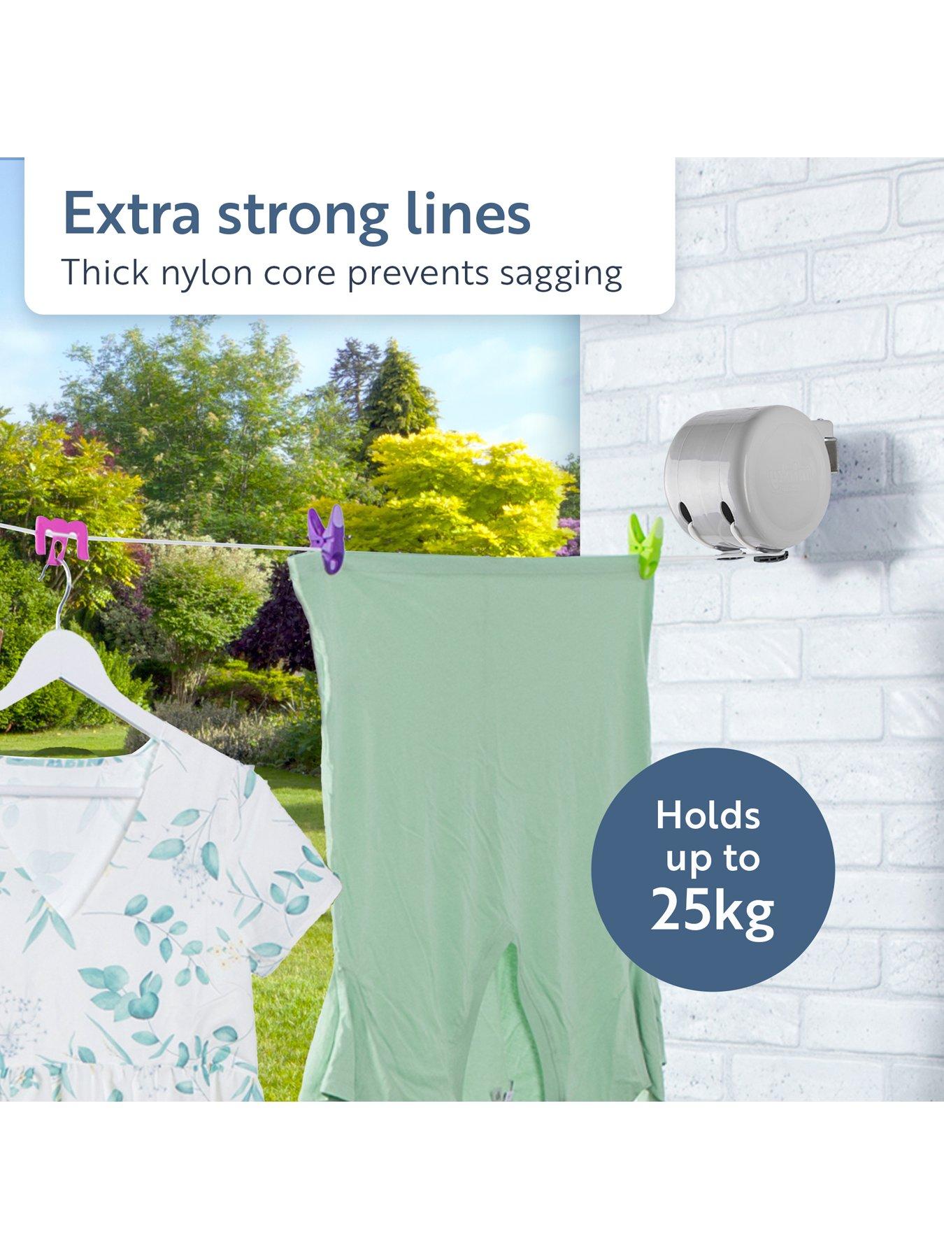 Minky Outdoor Retractable Reel Washing Line 30m | Littlewoods