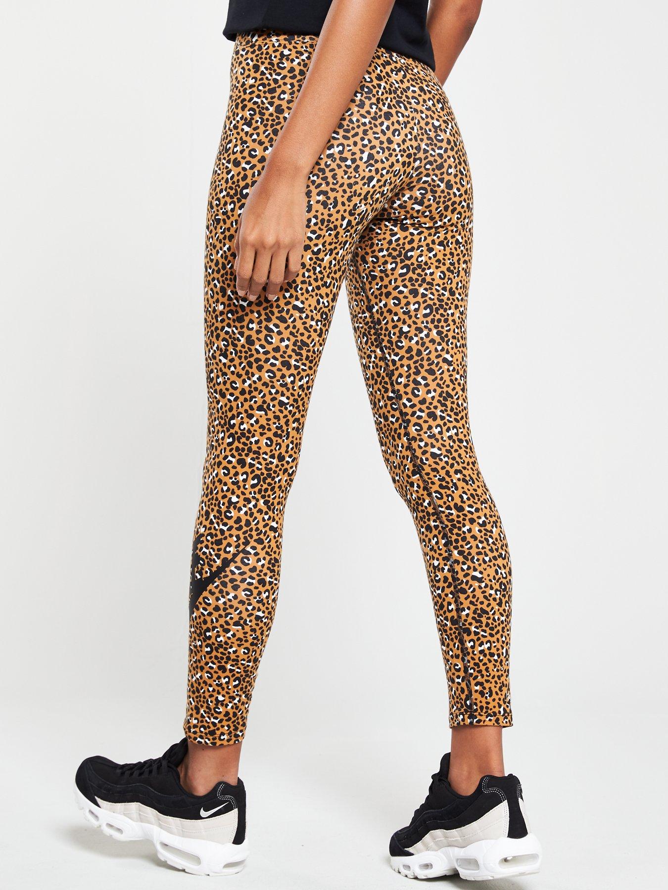 nike animal print swoosh leggings