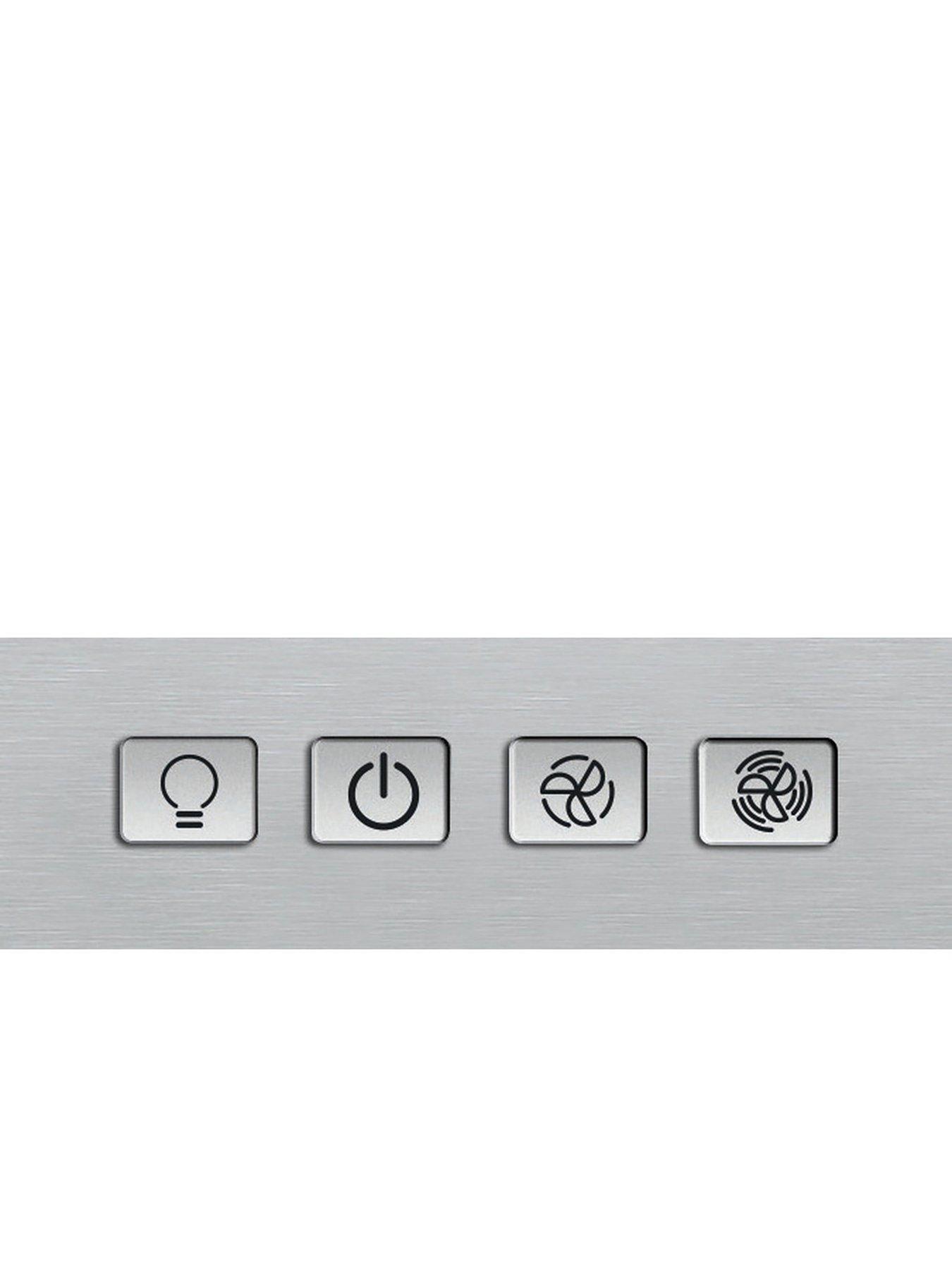 Image 5 of 5 of Hotpoint PHGC7.4FLMX 70cm Curved Glass Cooker Hood - Stainless Steel