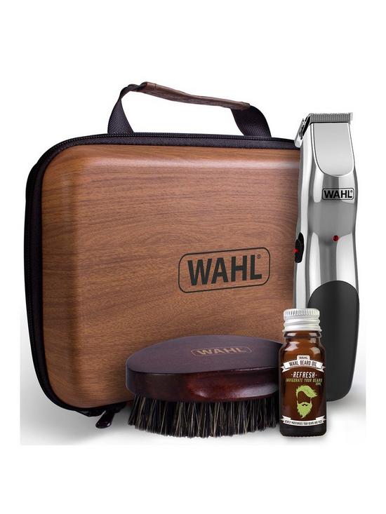 front image of wahl-beard-care-trimmer-kit