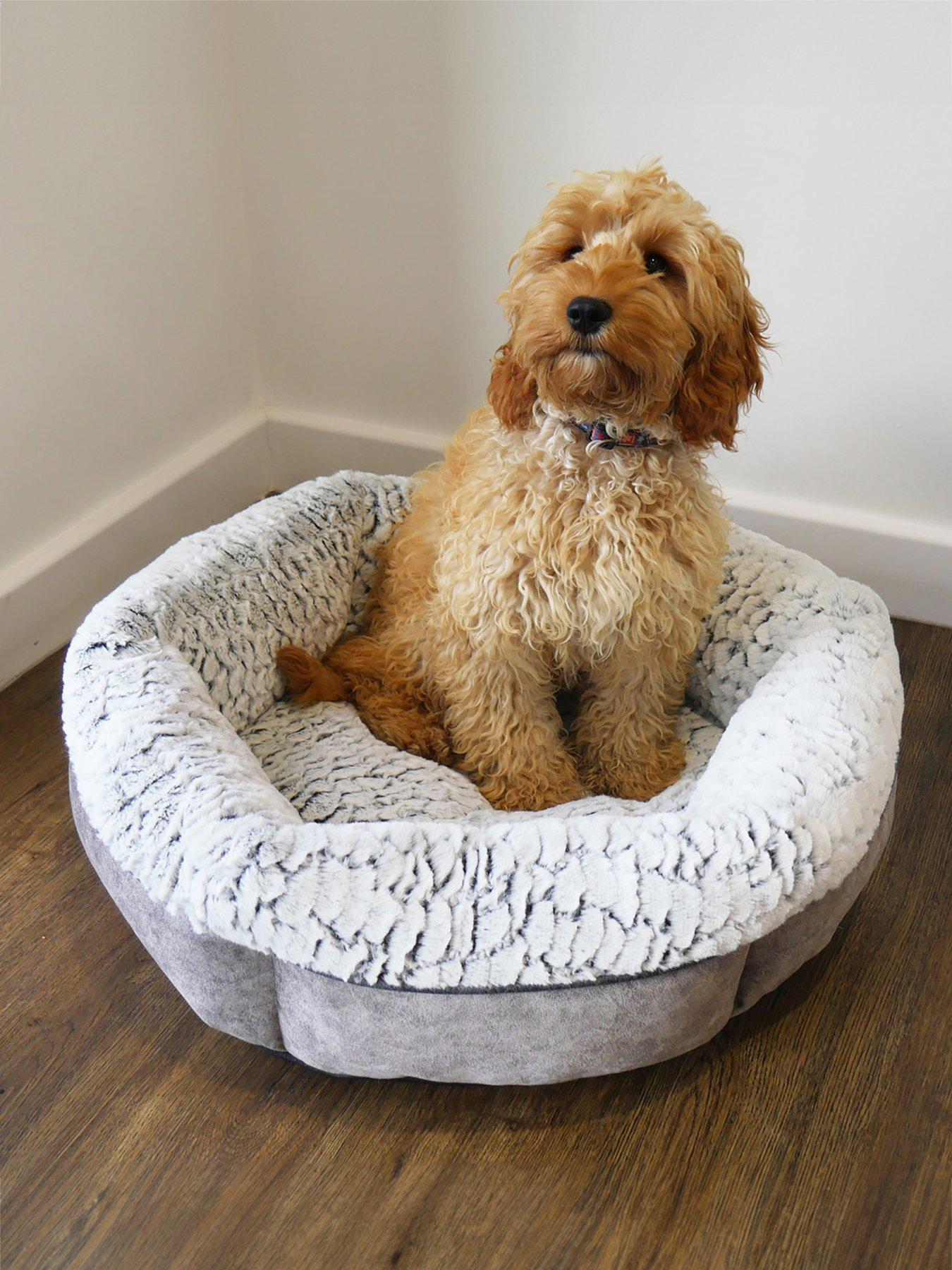undefined Luxury Fleece-Lined Plush Pet Bed 61cm
