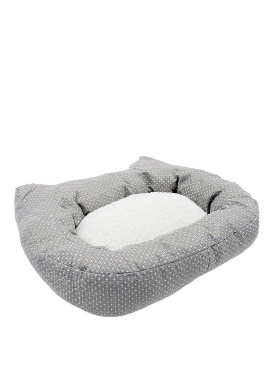 front image of rosewood-dotty-feline-bed-56cm