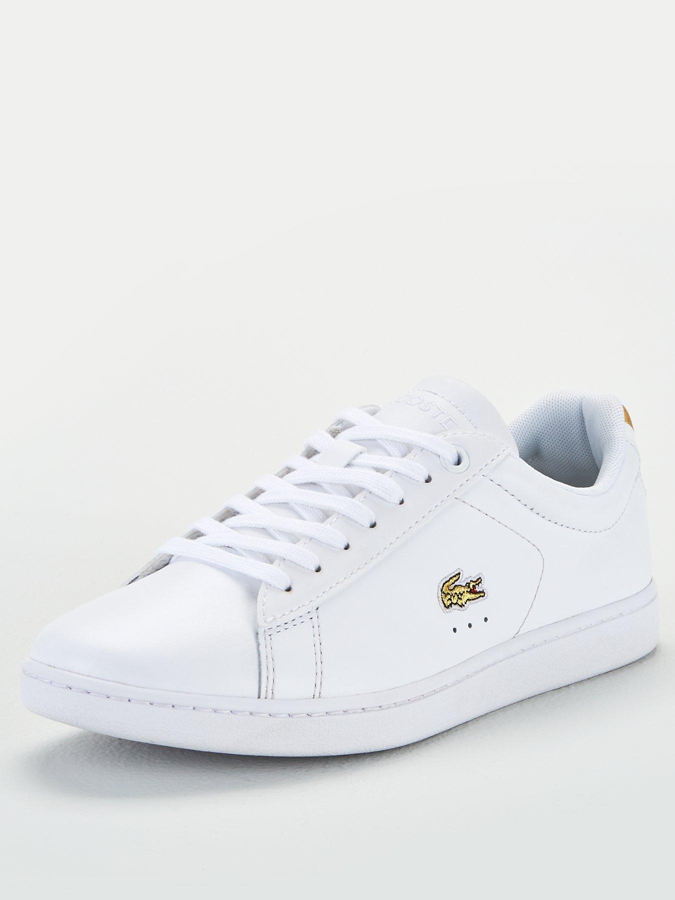 lacoste gold trainers