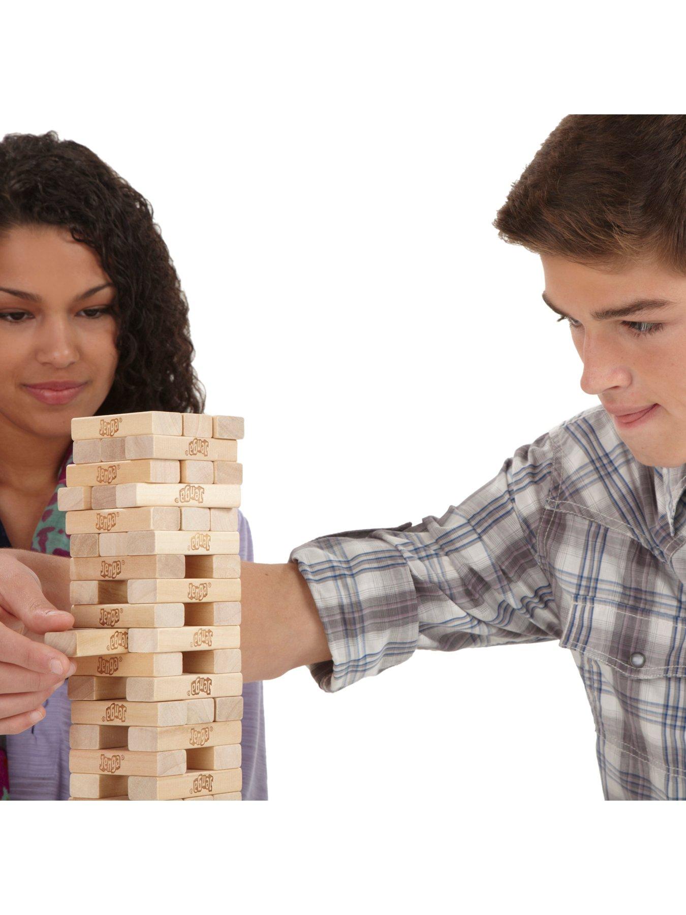  image of hasbro-jenga-classic-strategy-stacking-game